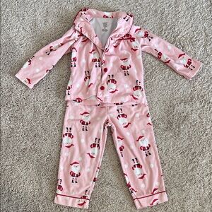Pink Santa Pajama Set